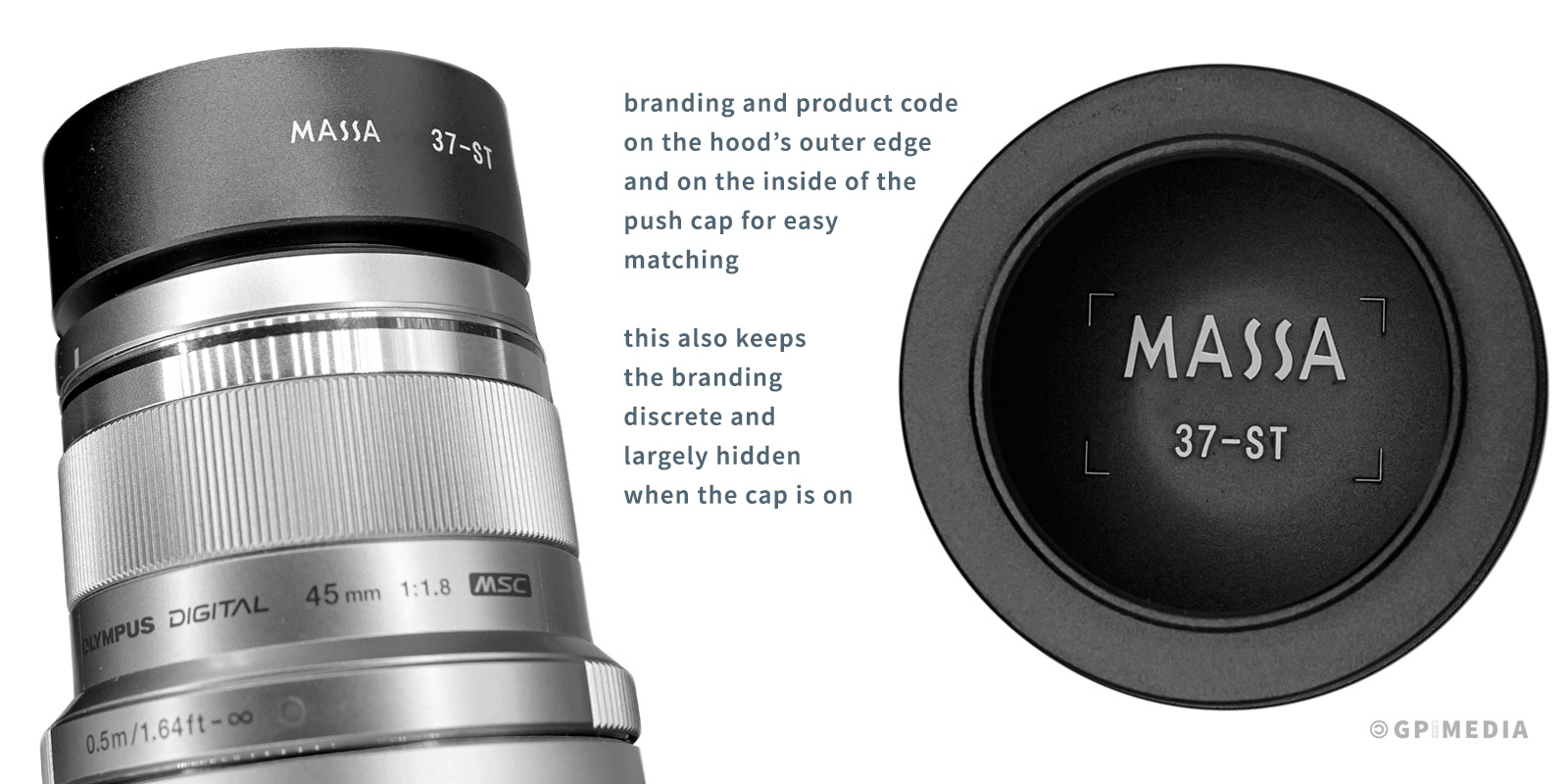 Massa Lens Hoods - Branding & Product Codes